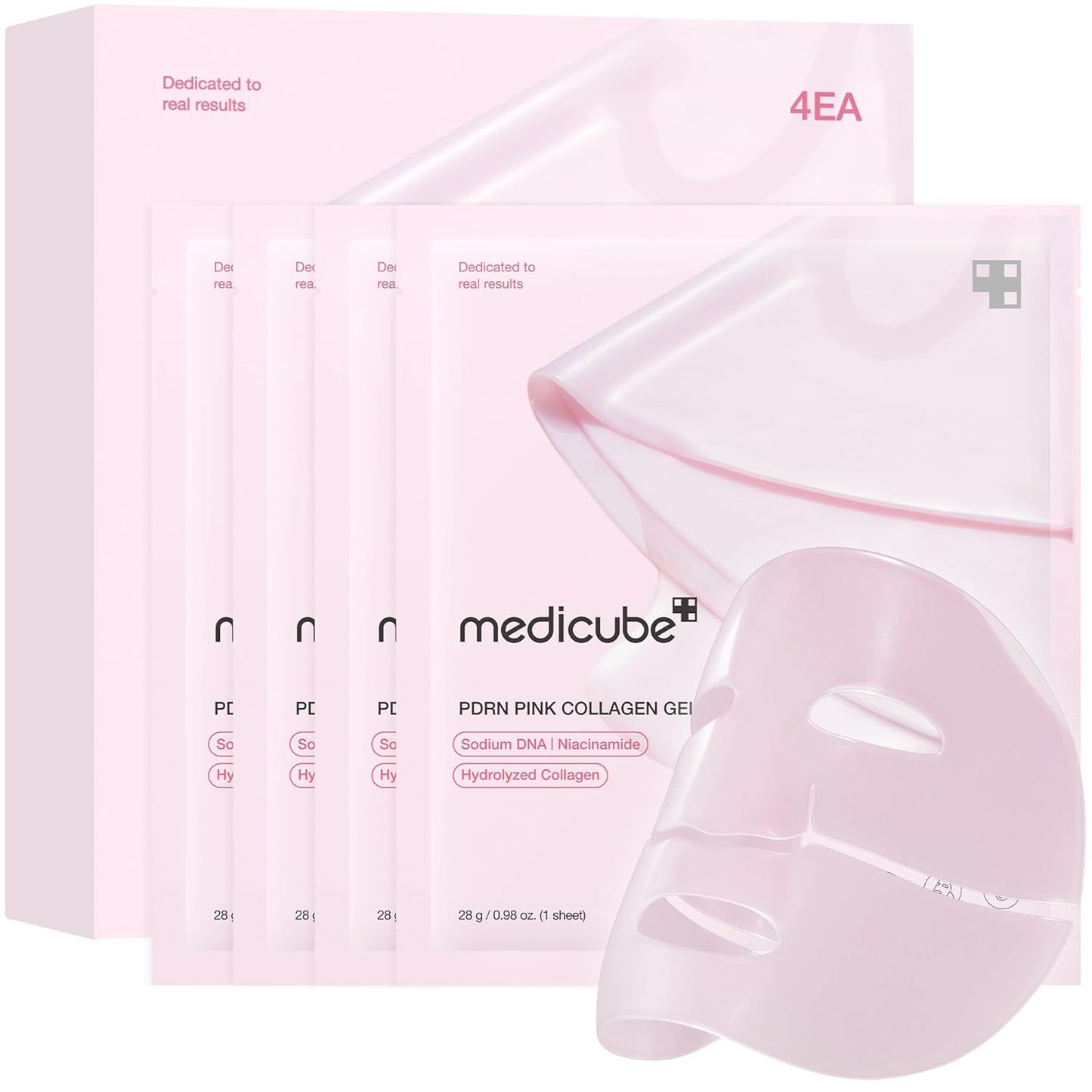 Salmon DNA PDRN Pink Collagen Jelly Gel mask (4 Pack)