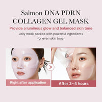 Salmon DNA PDRN Pink Collagen Jelly Gel mask (4 Pack)